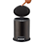 Brown Stainless Steel Pedal Trash Can, 5l