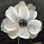 Providence Black Floral Canvas Wall Art, 16x20