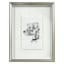 Providence Glass Framed Dog Sketch Print Wall Art, 13x17