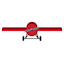 Tiny Dreamers Airplane Wall Shelf, 28x6.5