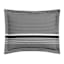 Glambition 2-Piece Black & White Heart Striped Print Essential Comforter Set, Twin