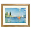 Glass Framed Boats at Argentueil Print Wall Art, 27x21