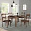 Anderson 5-Piece Wooden Dining Set, Walnut