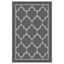 Chai Tea Geometric Charcoal & White Lattice Accent Rug, 3x4