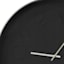 Black Monochrome Round Wall Clock, 20"