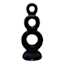 Tracey Boyd Black Abstract Ceramic Figurine, 9"