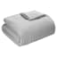 Tiny Dreamers Harbor Mist Grey Seersucker Comforter Set, Twin