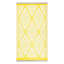 Yellow Plastic Outdoor Accent Rug, 2x4