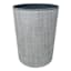 Grey Deco Line Wastebasket, 18"