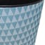 Teal Triangle Deco Round Wastebasket, 18"
