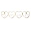 Gold Heart Wall Hooks, 16x14
