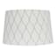 White & Silver Stud Drum Large Table Lamp Shade, 14x16x10