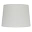 White Satin Tapered Drum Medium Table Lamp Shade, 12x14x10