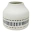 Honeybloom White & Blue Design Ceramic Vase, 4"