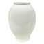 Providence White Ceramic Vase, 11"