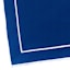 Set of 4 Embroidered Blue Scalloped Cloth Napkins