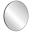 Black Round Wall Mirror, 24"