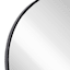 Black Round Wall Mirror, 24"