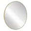 Gold Round Wall Mirror, 24"