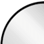 Black Wooden Round Wall Mirror, 28"