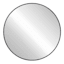 Black Round Wall Mirror, 30"