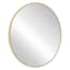 Gold Round Wall Mirror, 30"