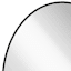 Black Oval Wall Mirror, 24x32