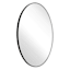Black Oval Wall Mirror, 24x32