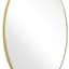 Gold Oval Wall Mirror, 24x32