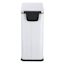 White Rectangle Pedal Trash Can, 9.7l