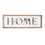 Honeybloom Glass Framed Home Wall Sign, 24x8