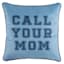 Smart Restart Call Your Mom Throw Pillow, 18"