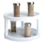 2-Tier White & Grey Lazy Susan