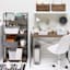 4-Tier Dakota Black & Brown Industrial Modern Bookshelf, 49"