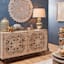 Found & Fable Carved 4-Door Sideboard
