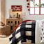 Found & Fable 4-Door Carved Sideboard, Natural