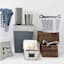 Square Flexi Laundry Basket, Black