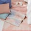 Wash Prntd Circles Pink 27x45