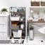 3-Section Cube Wooden Storage Organizer, White