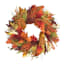 Orange Filler Leaves Wreath, 22"