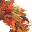Orange Filler Leaves Wreath, 22"