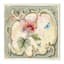 3-Piece Antique Floral Art Wooden Wall Decor, 8"