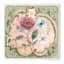 3-Piece Antique Floral Art Wooden Wall Decor, 8"