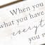 Framed Everything You Need Textured Canvas Wall Sign, 18x36