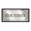 Bourbon Printed On Mirror Wall Sign, 10x20