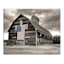 Sepia Americana Barn Textured Canvas Wall Art, 16x20