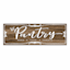 Pantry Wooden Plank Wall Sign, 8x24