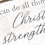 Bible Verse Canvas Wall Sign, 18x36