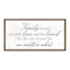 Family Means You Will Love & Be Loved Framed Canvas Wall Sign, 18x36