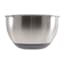 Stainless Steel Mixing Bowl with Grey Non-Skid Base, 3qt